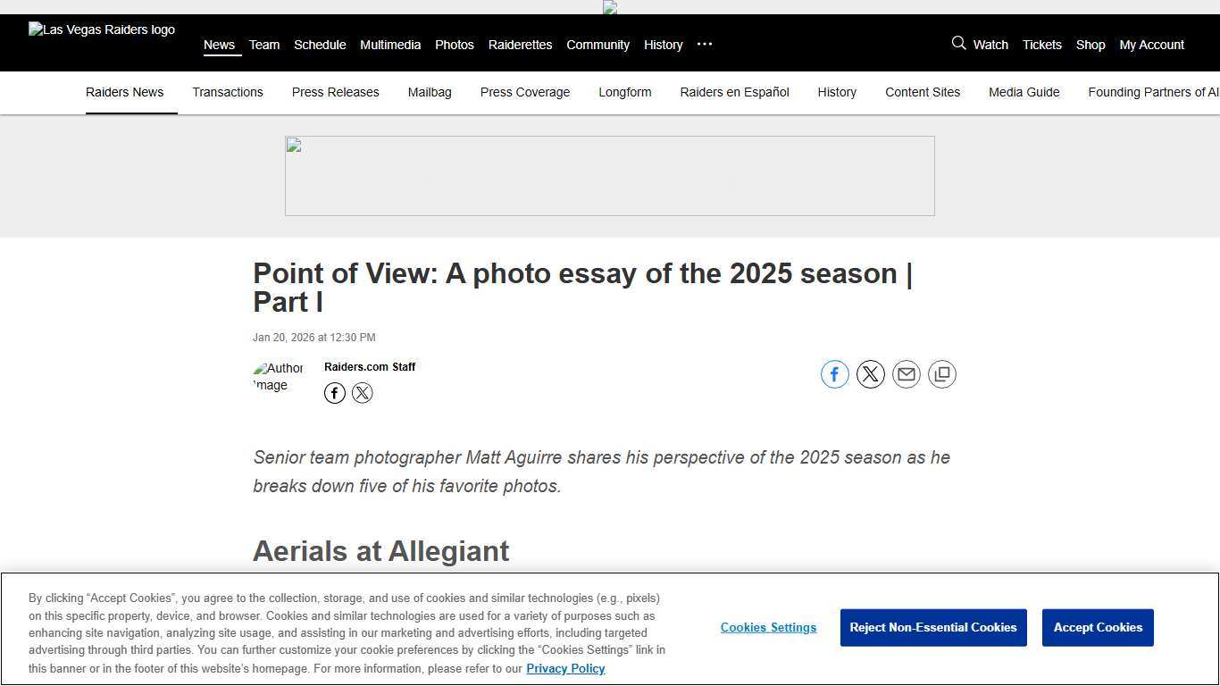 Point of View: A photo essay of the 2025 season | Part I
