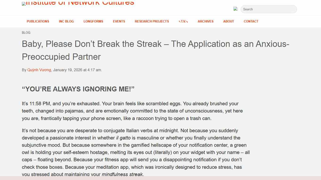 Institute of Network Cultures | Baby, Please Don’t Break the Streak – The Application as an Anxious-Preoccupied Partner